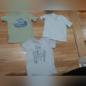 Carter's Boy Green, White, and Blue Kids Tees / Size 3t